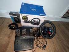 Playstation Logitech G29 Driving Force Steering Wheel and Pedals and Headset 