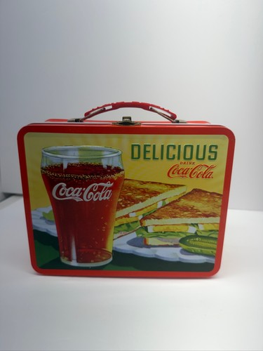 Coca cola tin lunch box - tin,