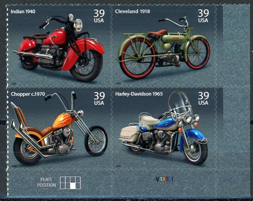 American motorcycles mnh plate - mnh,