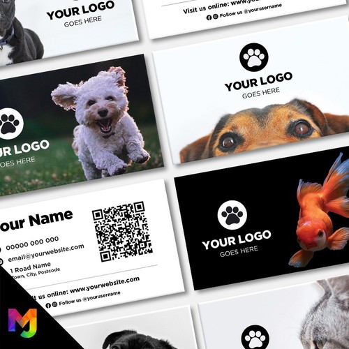 Custom business card - custom, dog