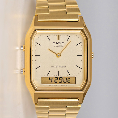 Casio 230ga 9dmqyes gold - casio, aq-230ga-9dmqyes