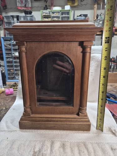 Antique mahogany bracket clock - antique,