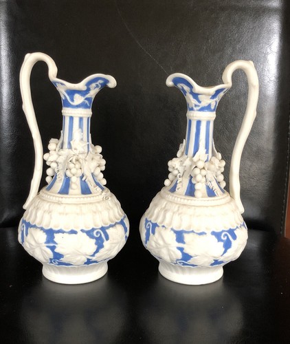 Antique 19c pair bennington - pair, of