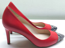 L K Bennett leather red &