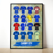 Cardiff City Painted Shirt A4