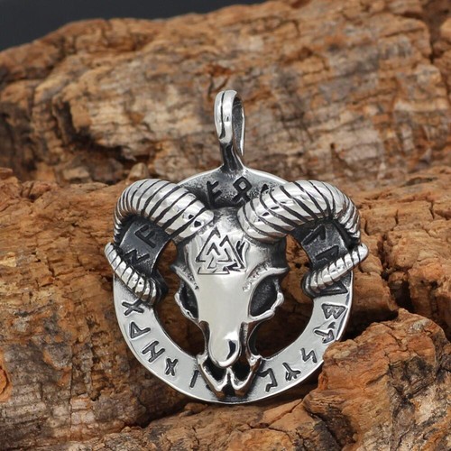 Men viking luna - titanium, steel