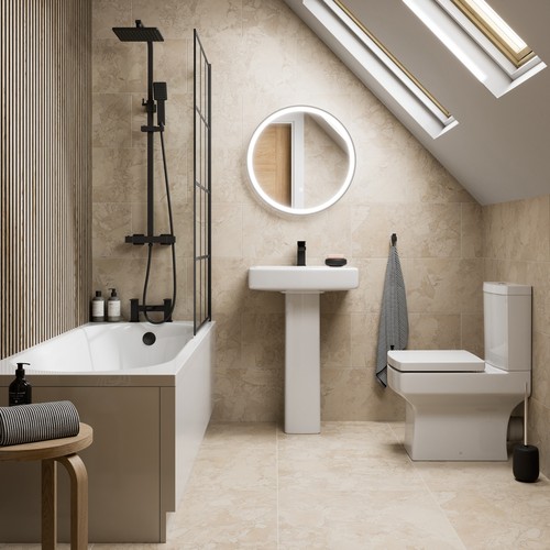 Complete bathroom suite black - suite,