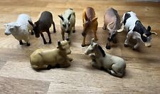 plastic farmyard animals. 8 Items