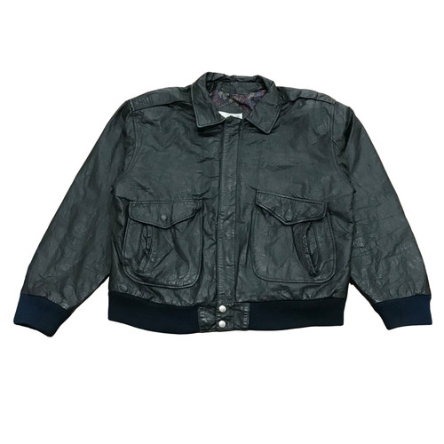 Leather flight jacket men - flight,