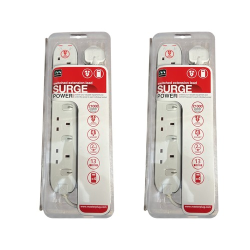 Masterplug 4socket power surge - power,