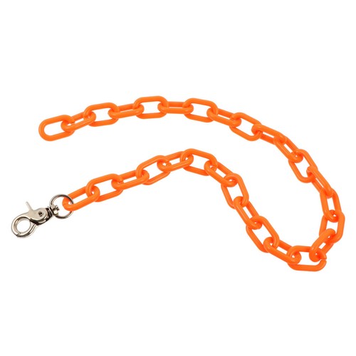 Orange acrylic jeans chain - acrylic,