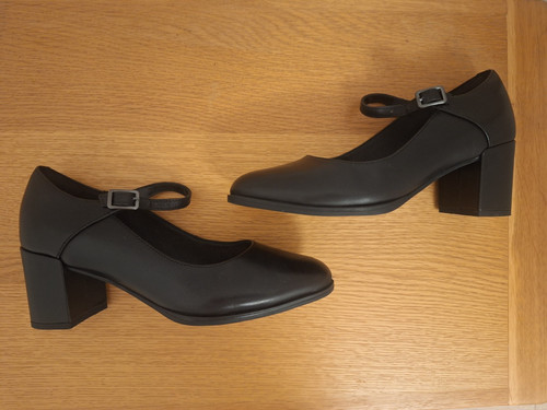 Clarks black block heel - clarks,