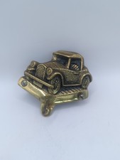 Vintage Brass Coat Hook Hanger Vintage Car With Screws