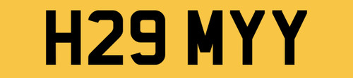 Hamy number plate h29 - plate,