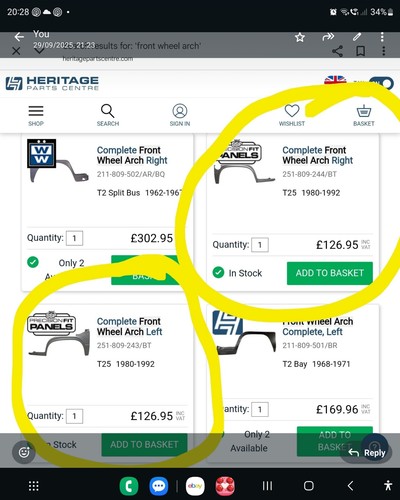 T25 front wheel arches - vw,
