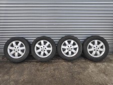 HONDA CR-V CRV MK3 SET OF 4 GENUINE ALLOY WHEEL + TYRE 225 65 17 INCH SEE IMAGES