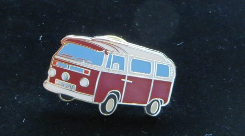 Camper enamelled metal pin - vw,