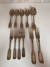 Nevada silver D&A 6 forks, 5 spoons