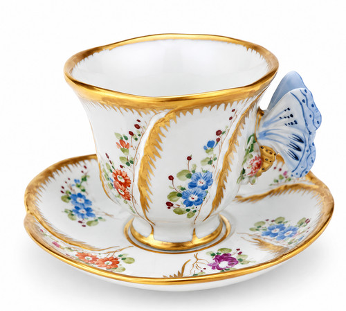 Antique sevres style - sevres, butterfly