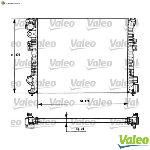 Radiator engine cooling 731166 - radiator,