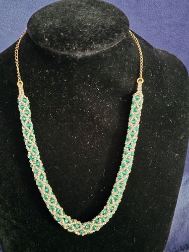 Vintage emerald glass crystal - vintage,