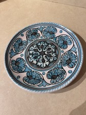hand-painted ceramic plate