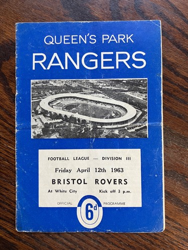 Qpr bristol rovers programme - v,