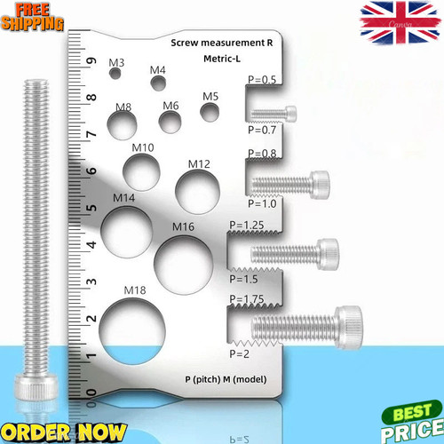 Screw thread pitch gauge - thread,