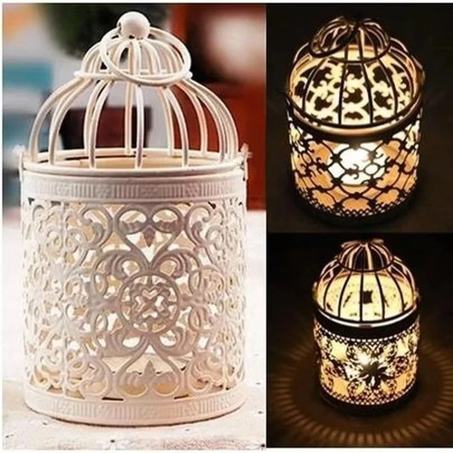 Vintage gold birdcage lantern - vintage,