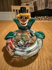 vintage Murano glass clown