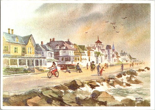 Cape may postcard victorian - postcard,