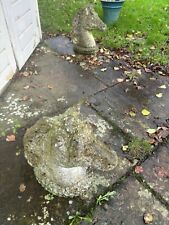 Stone statues  - HORSE HEAD PAIR CAST STONE GARDEN ORNAMENT PILLAR CAP  