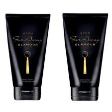 Body Lotion Scented Moisturising  Avon Far Away Glamour Pamper Skin Cream x2 New
