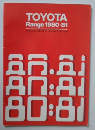 Toyota range orig 1980 - 1980, 1981