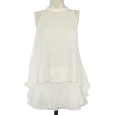 Zara Shorts Co Ord Set Outfit White Open Back Top Skort Skirt Going Out Size M