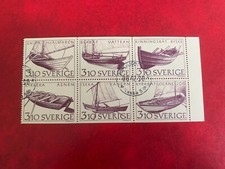 SWEDEN 1988 USED BOOKLET PANE