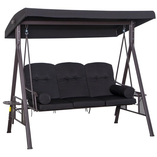 Outsunny seater garden swing - outsunny, 3