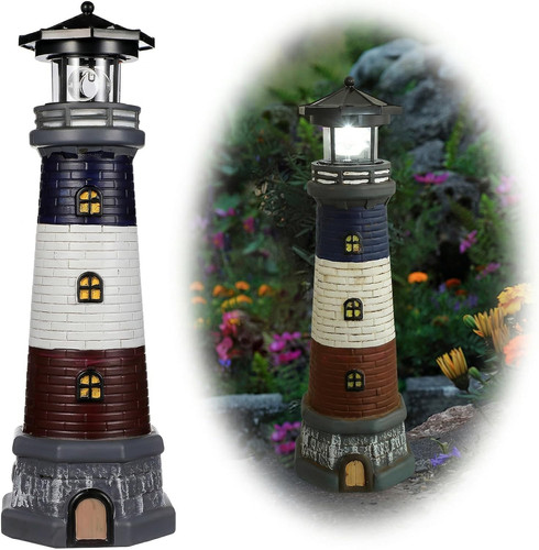 Solar rotating lighthouse - solar,