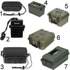 Transport Box Waterproof Outdoor Plastic Box Army Camping Crate NEW 7 Sizes