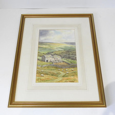 Beautiful Original Watercolour Swaledale Yorkshire Dales John Chalkley
