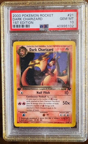 1st edition dark - edition, charizard
