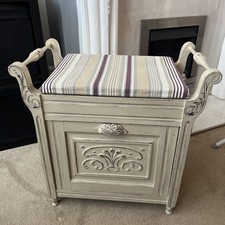 REDUCED!!!!  Piano Seat Antique Vintage Rare Chabby Chic Stool Keyboard  Chair