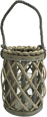 Tall natural rattan lanterns - tall,