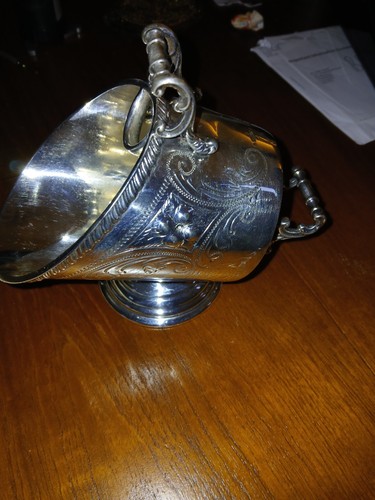 Silver plated sugar - silver,