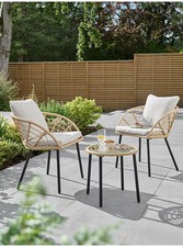 Mykonos Rattan 3 Piece Bistro