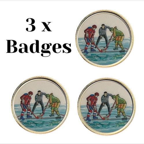 Ice hockey lapel pin - 3, (bu2)