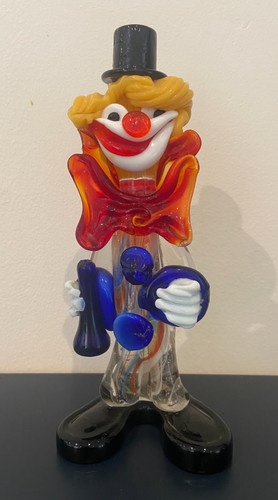 Glass clown vintage - glass,