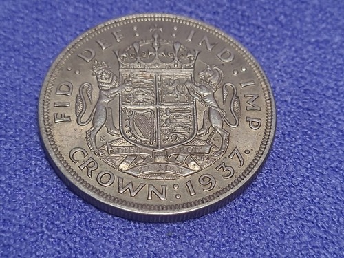 George silver crown coin - george,