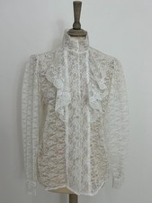 Vintage 1980s lace blouse