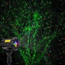 Garden Lights Projector - RGB Firefly LED Beam Star Shower With Remote & Timer